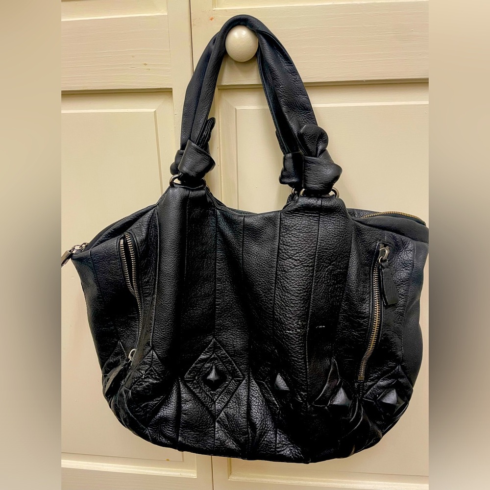 Elliott Lucca black leather bag